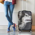 Alaskan Malamute Painting Print Luggage Cover