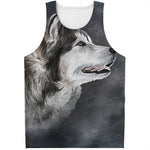 Alaskan Malamute Painting Print Men's Tank Top