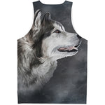 Alaskan Malamute Painting Print Men's Tank Top