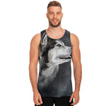 Alaskan Malamute Painting Print Men's Tank Top