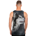 Alaskan Malamute Painting Print Men's Tank Top