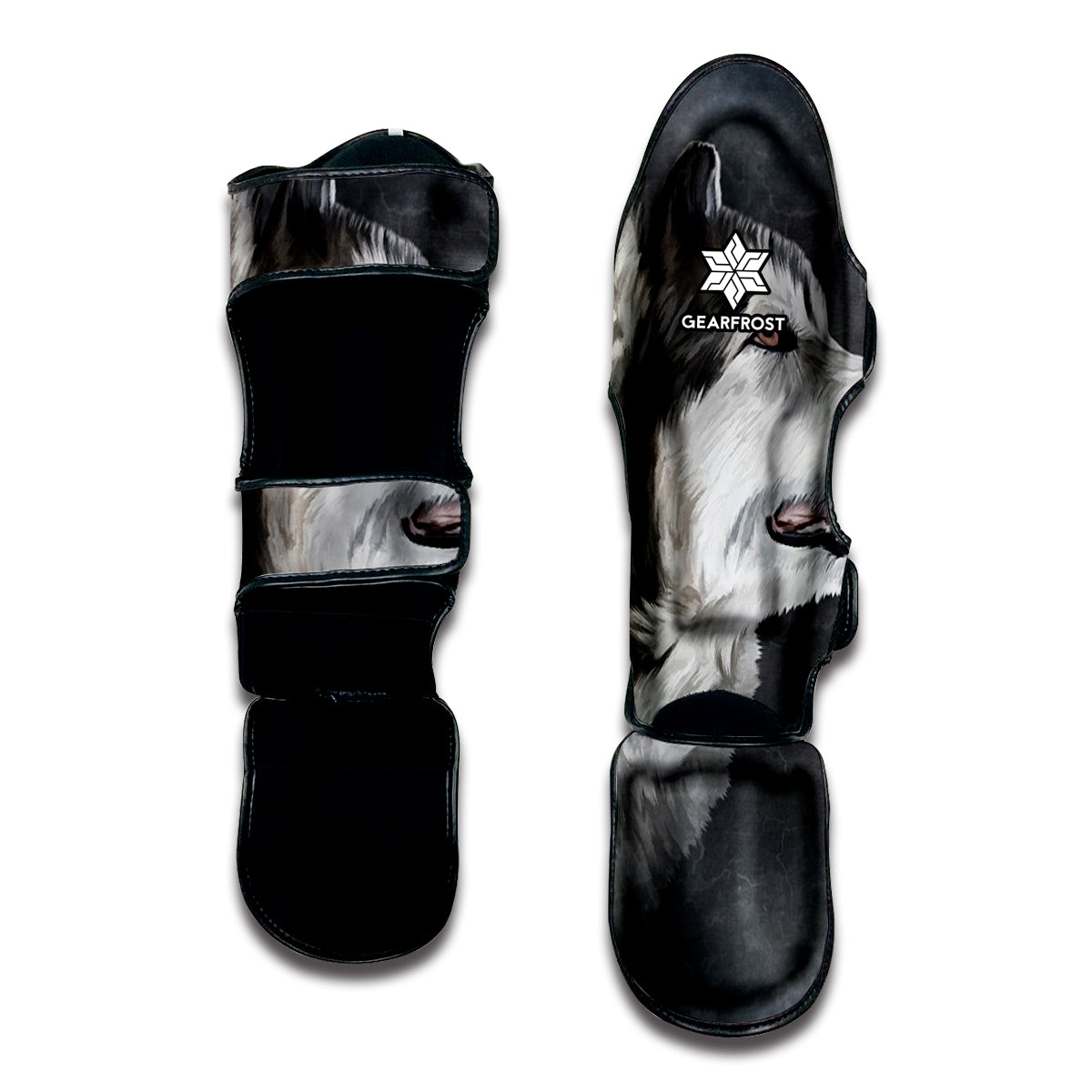 Alaskan Malamute Painting Print Muay Thai Shin Guard