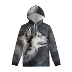 Alaskan Malamute Painting Print Pullover Hoodie