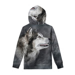 Alaskan Malamute Painting Print Pullover Hoodie