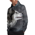 Alaskan Malamute Painting Print Pullover Hoodie