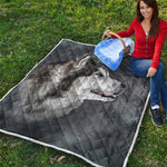 Alaskan Malamute Painting Print Quilt