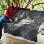 Alaskan Malamute Painting Print Quilt