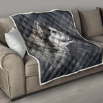 Alaskan Malamute Painting Print Quilt