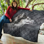 Alaskan Malamute Painting Print Quilt