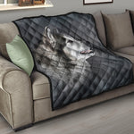 Alaskan Malamute Painting Print Quilt