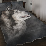 Alaskan Malamute Painting Print Quilt Bed Set