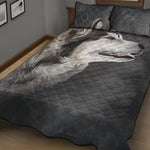 Alaskan Malamute Painting Print Quilt Bed Set