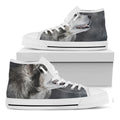 Alaskan Malamute Painting Print White High Top Sneakers
