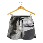 Alaskan Malamute Painting Print Women's Shorts