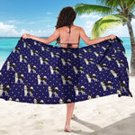 Alaskan Malamute Pattern Print Beach Sarong Wrap