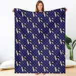 Alaskan Malamute Pattern Print Blanket