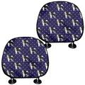 Alaskan Malamute Pattern Print Car Headrest Covers