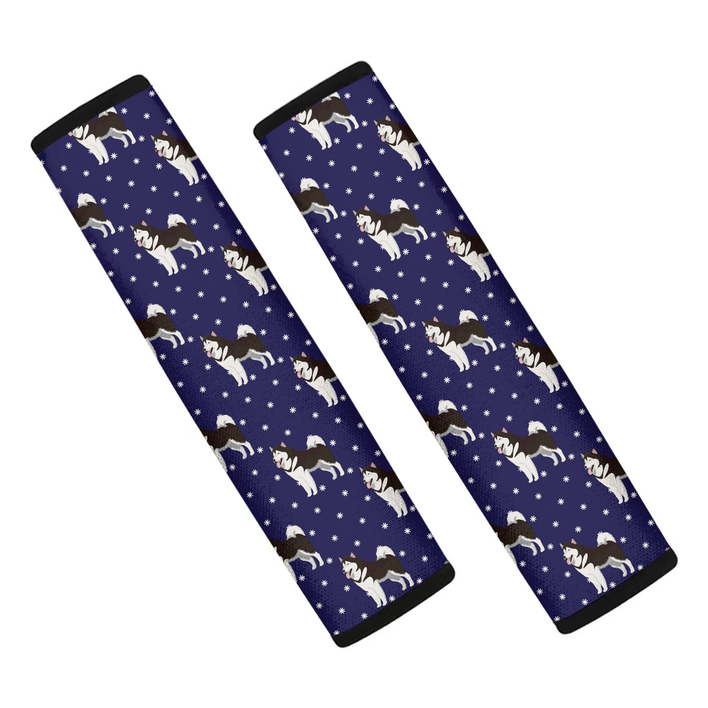 Alaskan Malamute Pattern Print Car Seat Belt Covers