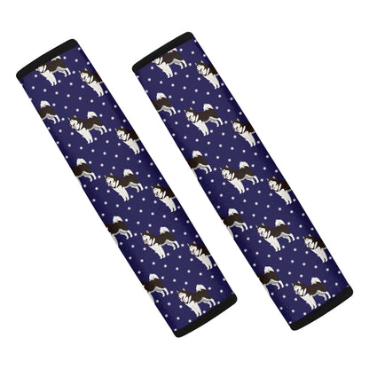 Alaskan Malamute Pattern Print Car Seat Belt Covers