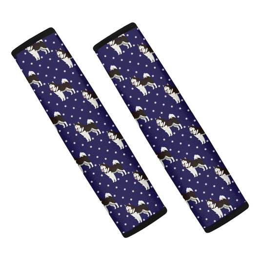 Alaskan Malamute Pattern Print Car Seat Belt Covers