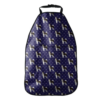 Alaskan Malamute Pattern Print Car Seat Organizers