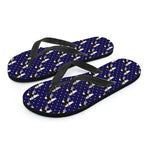 Alaskan Malamute Pattern Print Flip Flops
