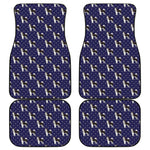 Alaskan Malamute Pattern Print Front and Back Car Floor Mats