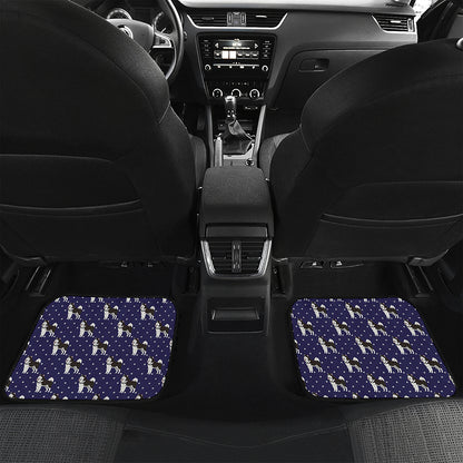 Alaskan Malamute Pattern Print Front and Back Car Floor Mats