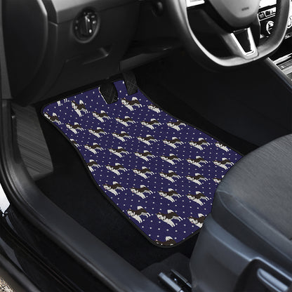 Alaskan Malamute Pattern Print Front and Back Car Floor Mats