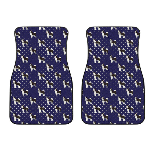 Alaskan Malamute Pattern Print Front Car Floor Mats