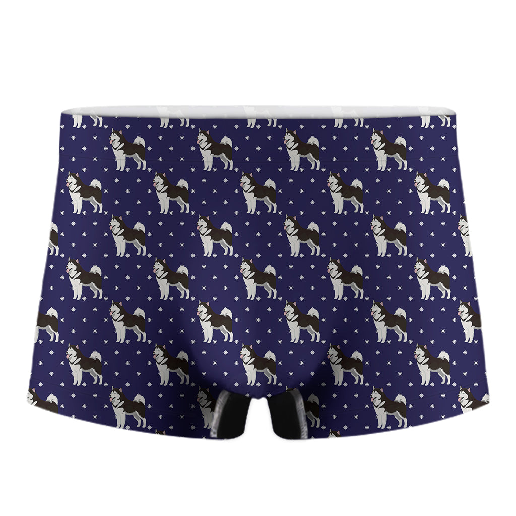 Alaskan Malamute Pattern Print Men's Boxer Briefs