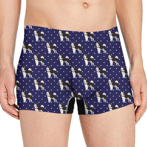 Alaskan Malamute Pattern Print Men's Boxer Briefs