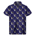 Alaskan Malamute Pattern Print Men's Short Sleeve Shirt