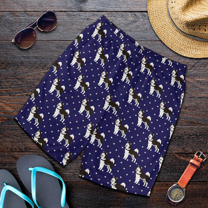 Alaskan Malamute Pattern Print Men's Shorts