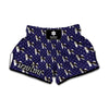 Alaskan Malamute Pattern Print Muay Thai Boxing Shorts