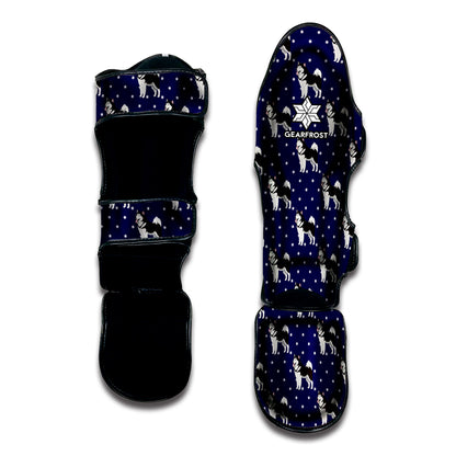 Alaskan Malamute Pattern Print Muay Thai Shin Guard