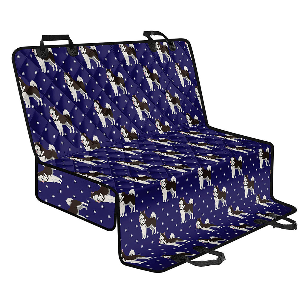 Alaskan Malamute Pattern Print Pet Car Back Seat Cover