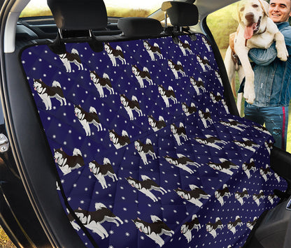 Alaskan Malamute Pattern Print Pet Car Back Seat Cover