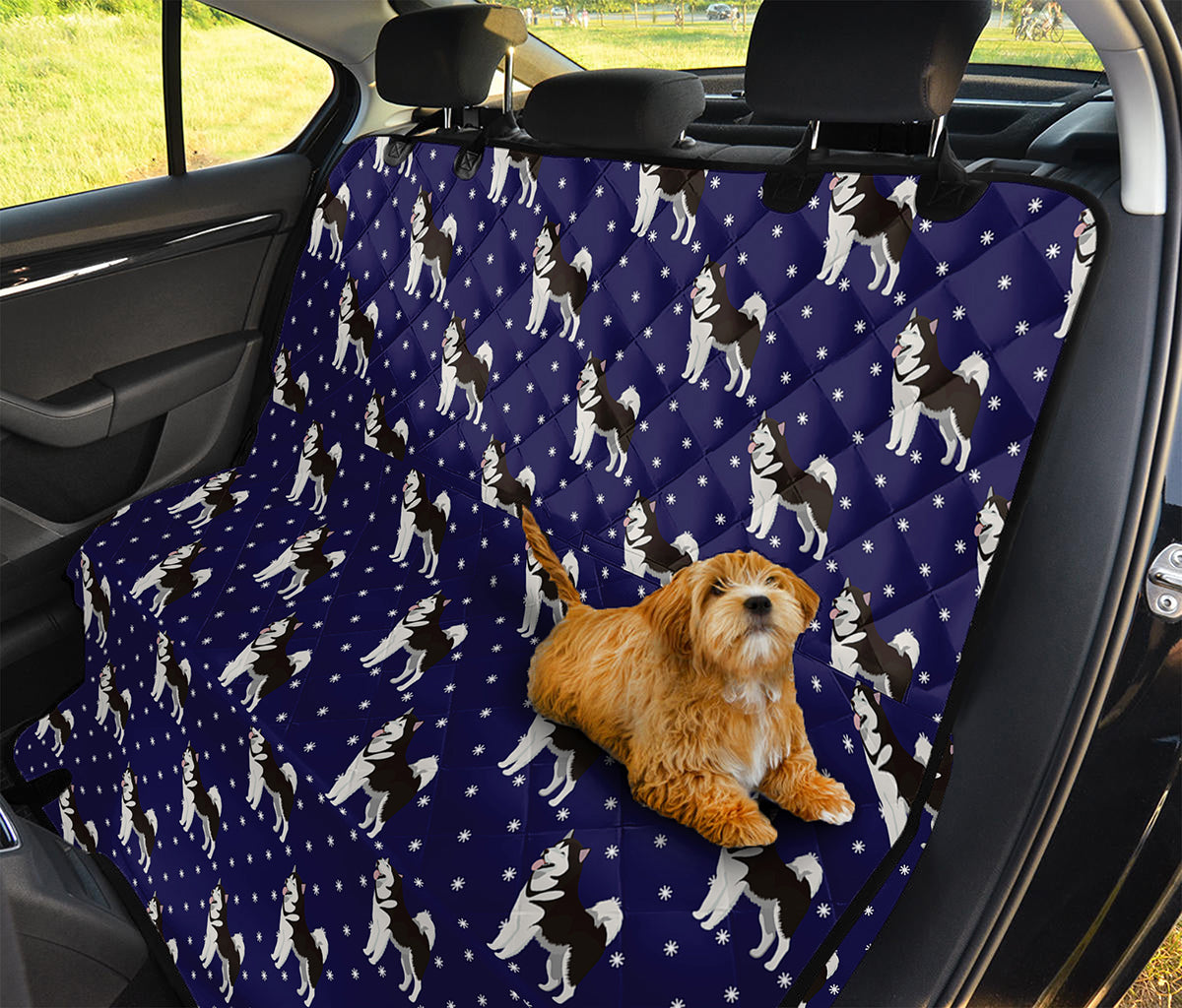 Alaskan Malamute Pattern Print Pet Car Back Seat Cover