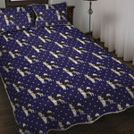 Alaskan Malamute Pattern Print Quilt Bed Set