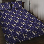 Alaskan Malamute Pattern Print Quilt Bed Set