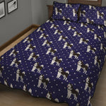 Alaskan Malamute Pattern Print Quilt Bed Set