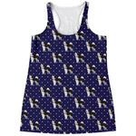 Alaskan Malamute Pattern Print Women's Racerback Tank Top