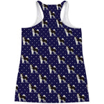 Alaskan Malamute Pattern Print Women's Racerback Tank Top