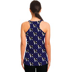 Alaskan Malamute Pattern Print Women's Racerback Tank Top
