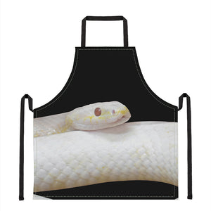 Albino Snake Print Apron