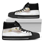 Albino Snake Print Black High Top Shoes