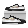 Albino Snake Print Black Low Top Sneakers