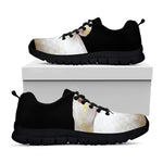 Albino Snake Print Black Sneakers