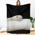 Albino Snake Print Blanket